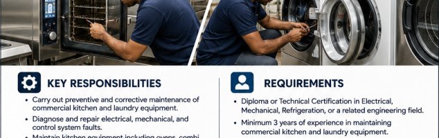 Kitchen & Laundry Technician- Maldives